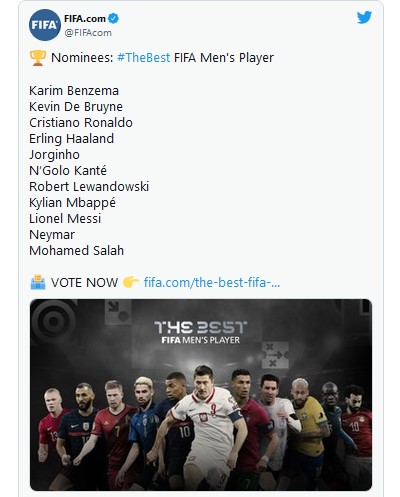 fifa announced nominations