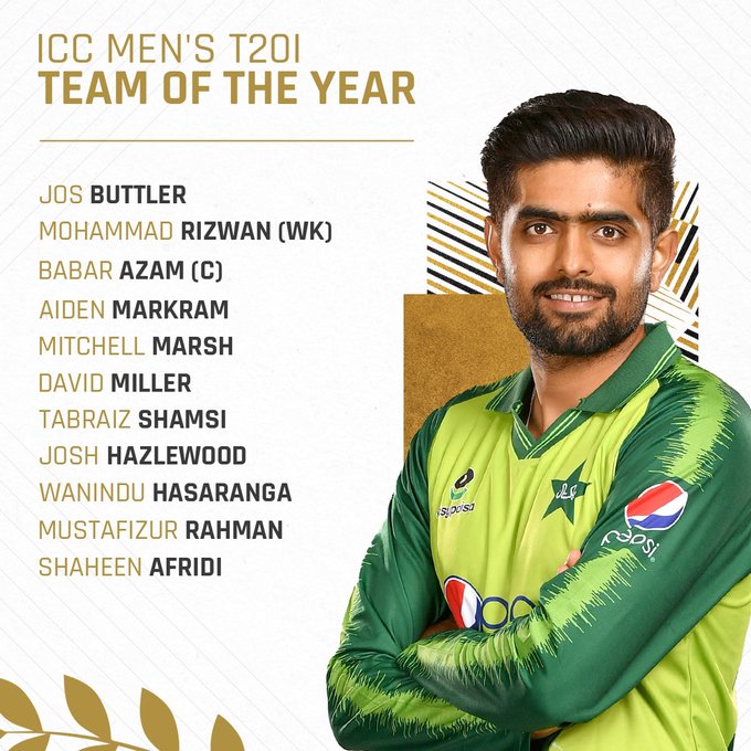 Pakistani cricketers rule ICC Awards 2021