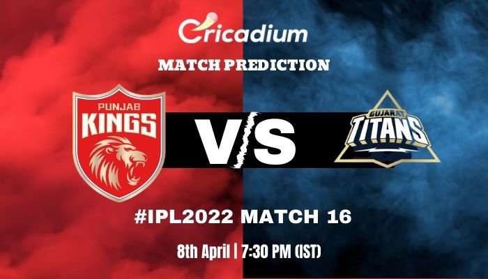 In the 16th match of the Indian Premier League, Punjab Kings will be seen playing against against Gujarat Titans.