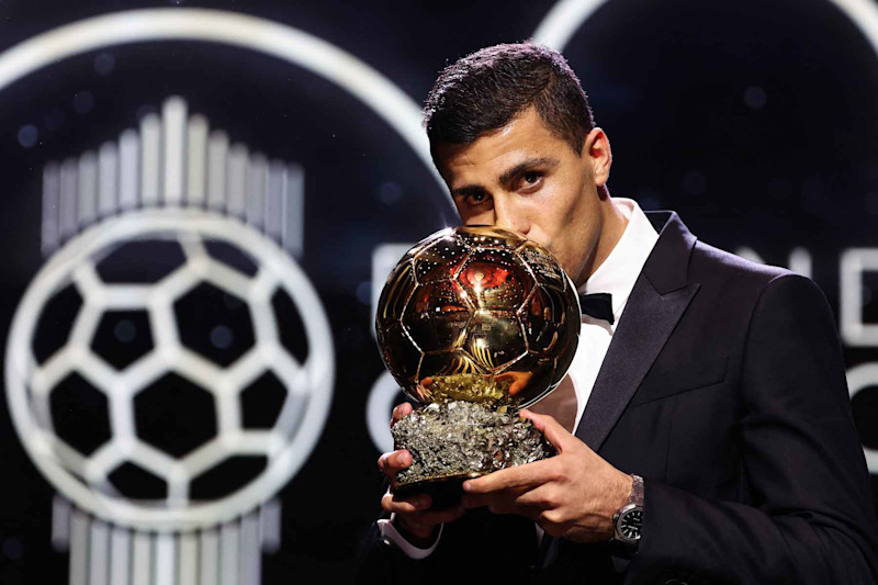 Spain midfielder Rodri won the men’s Ballon d’Or