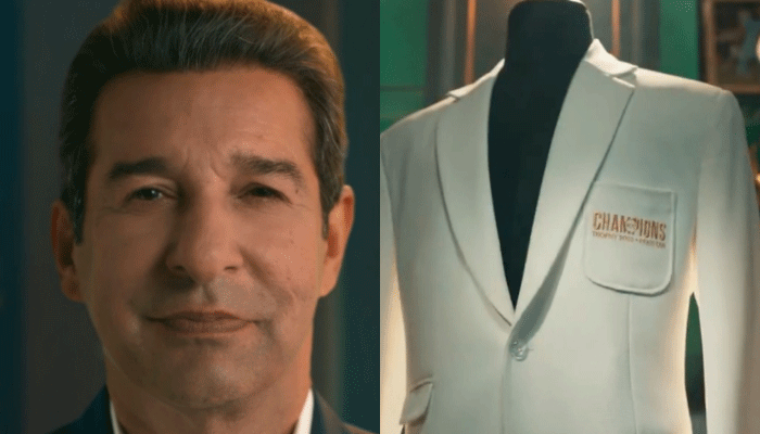 White jacket returns ICC unveils CT 2025 video with Wasim Akram